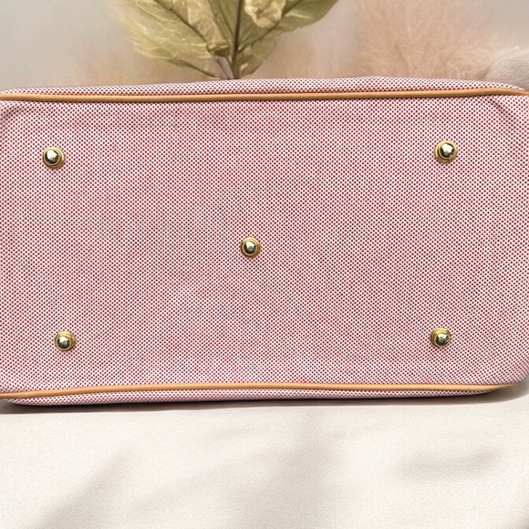 Dooney & Bourke Pink Canvas and Leather Tote - Picture 6 of 14